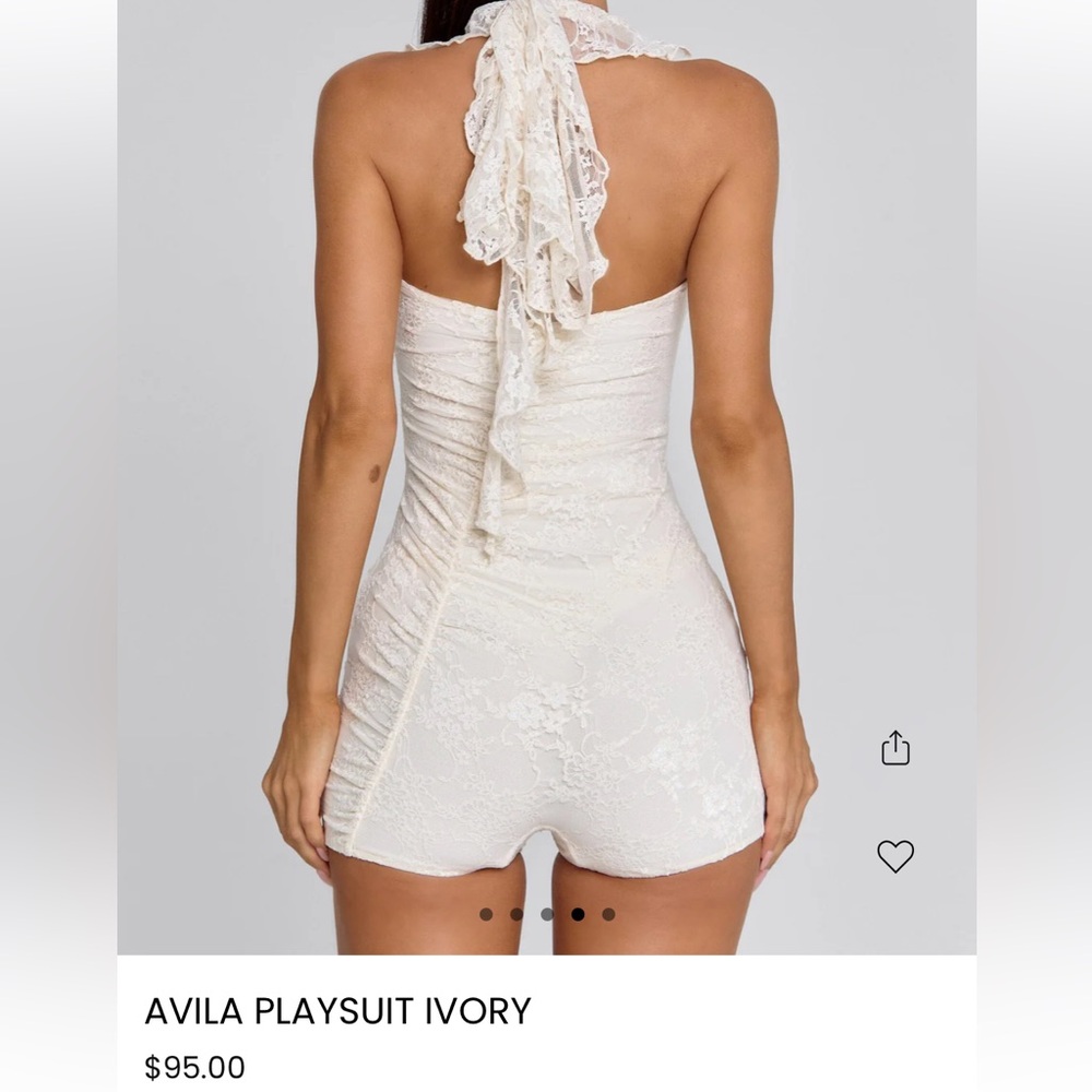 Outcast Avila Playsuit Ivory - Picture 2 of 4